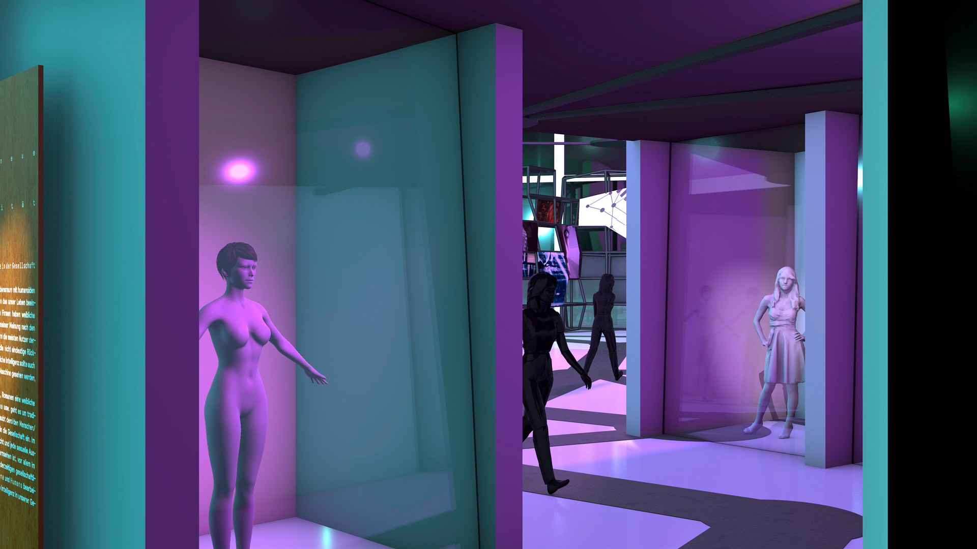 Neo Genesis Love Bachelor Liebe und Sex mit Robotern Ismaël Sanou Konzept design Ausstellungsgestaltung Concept Store Museum Interaktivität